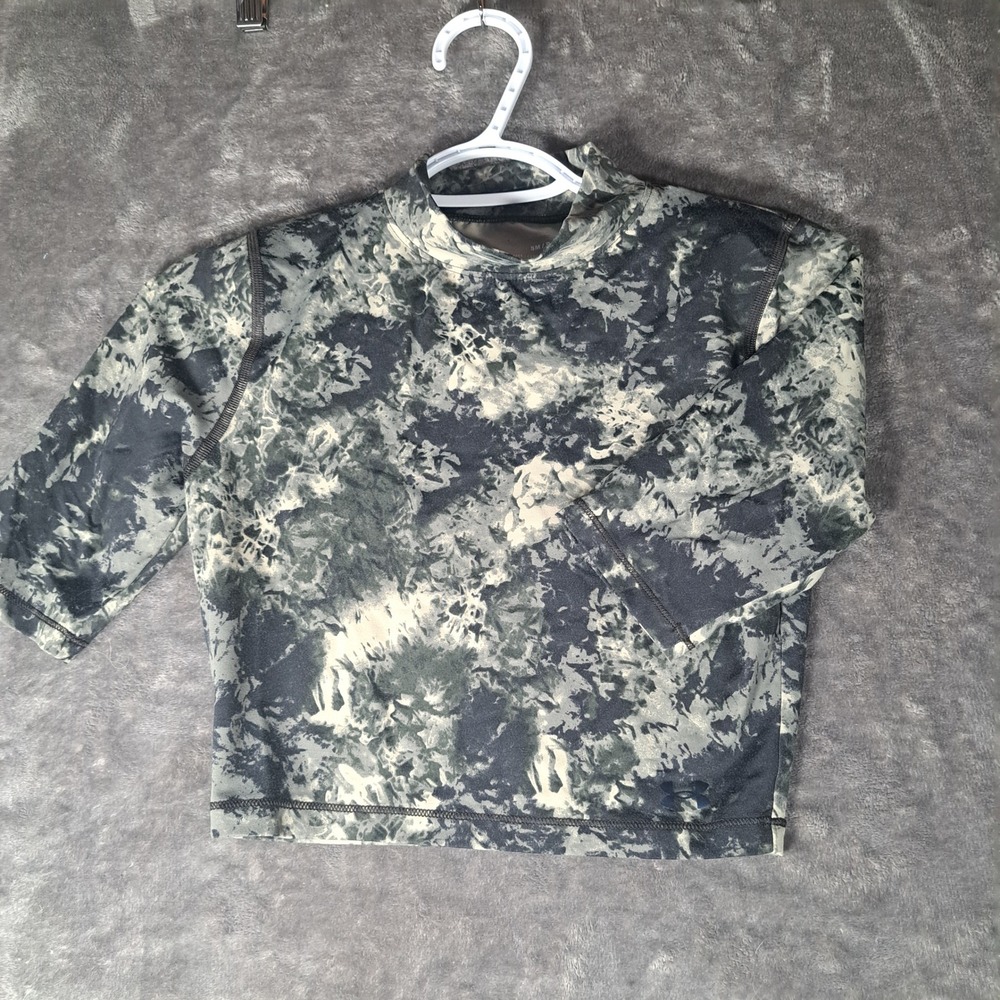 Under Armour HeatGear Mock Neck Tie Dye‎ Fitted Top 1373316 Athleisure Gym Sport